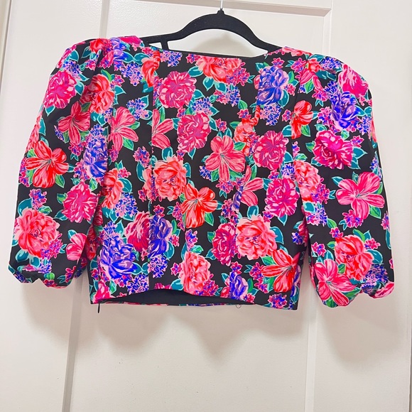 Zara Floral Crop Top - Picture 4 of 6